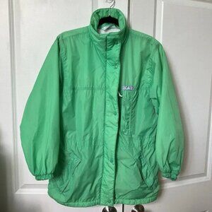 Vintage 80s 90s Perspective II Green Fleece Lined Jacket